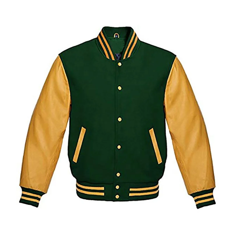 
 Varsity/Letterman/Студенческая куртка красного/белого цвета из шерсти Мелтон  
