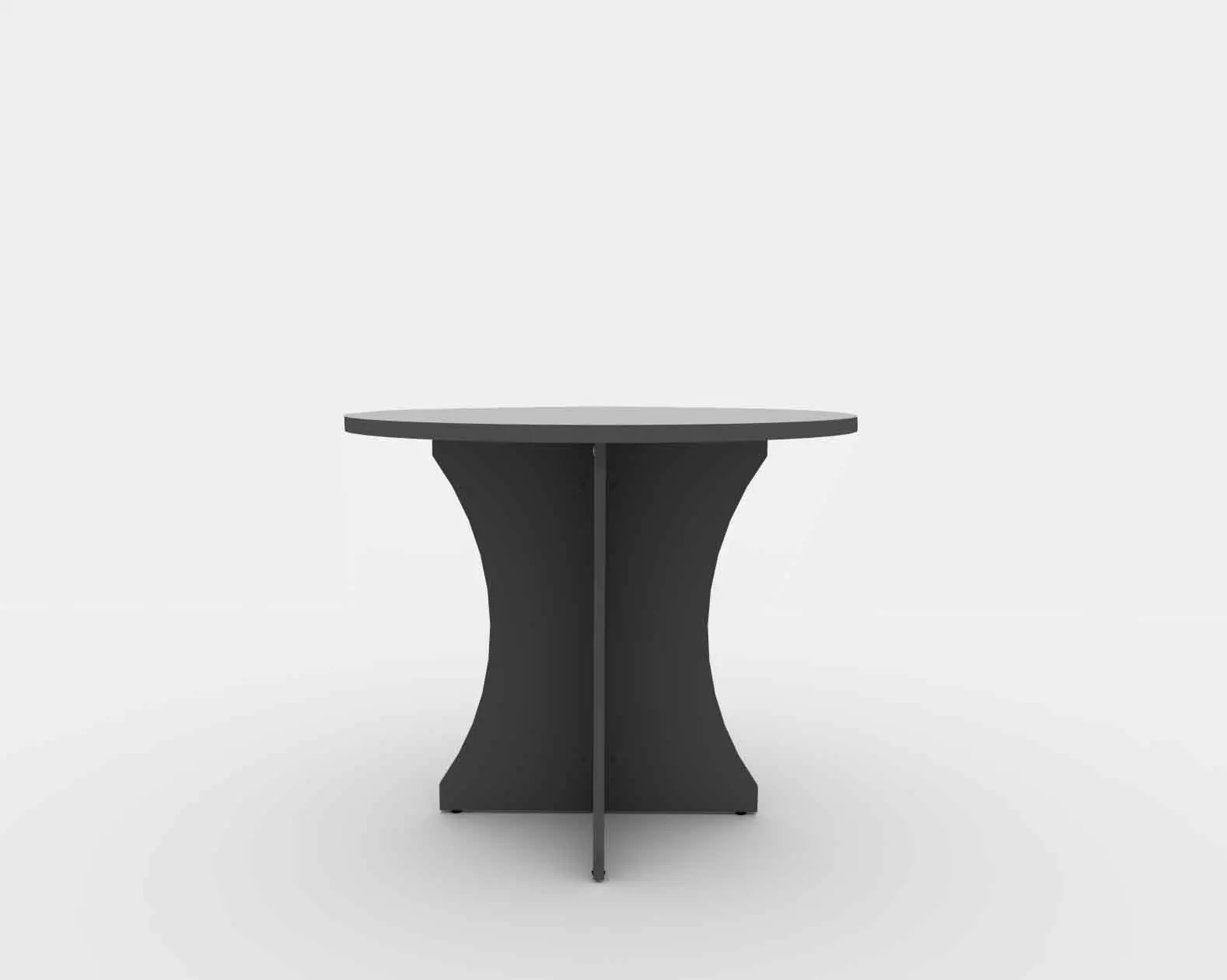 Top Sale Furniture Office Round Meeting Table Conference Desk Wooden 4 Seater Discussion Table for Office Space