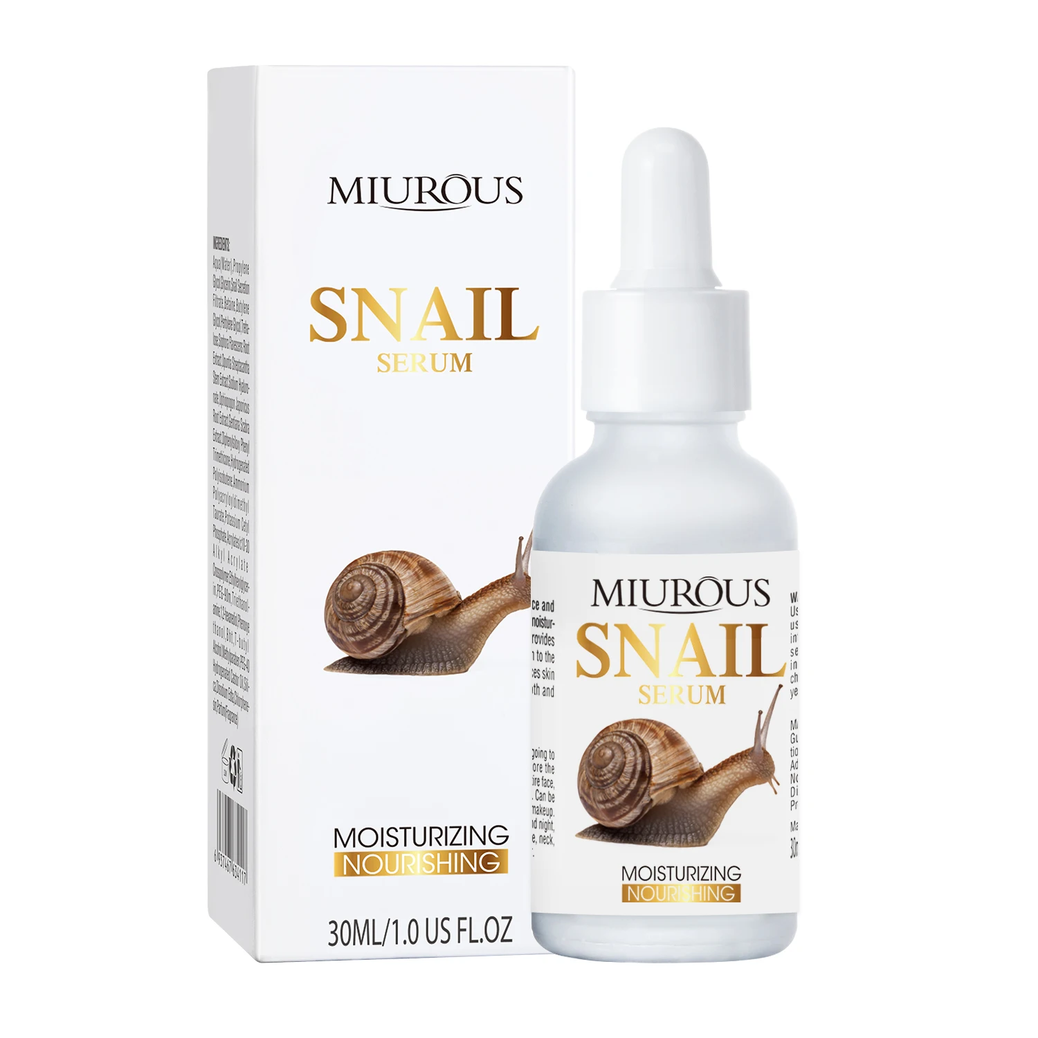 New Trend Organic Natural Anti-aging Vitamin C Collagen Snail Extract Repair Whitening Moisturizing Beauty Face Serum
