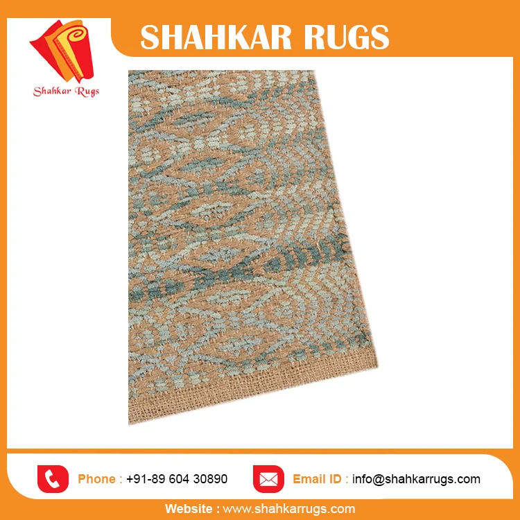 Printed Rugs for Living Room Persian Carpet Flat Weave Carpet Bulk Supplier of Modern Adult Plush Rectangle Jute & Art Silk