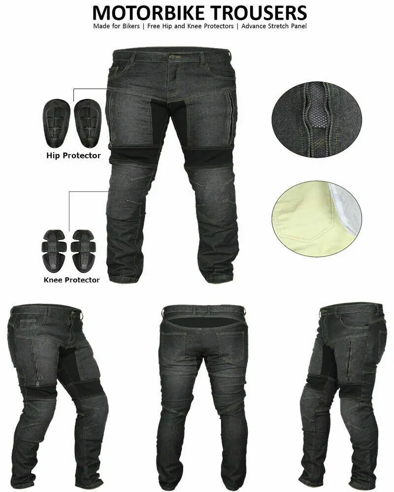 Top Best Multi Functional Motorbike Jeans/Riding Jeans New 2022 Design Denim Biker Pants Motorcycles Denim Jeans Pant for Mens