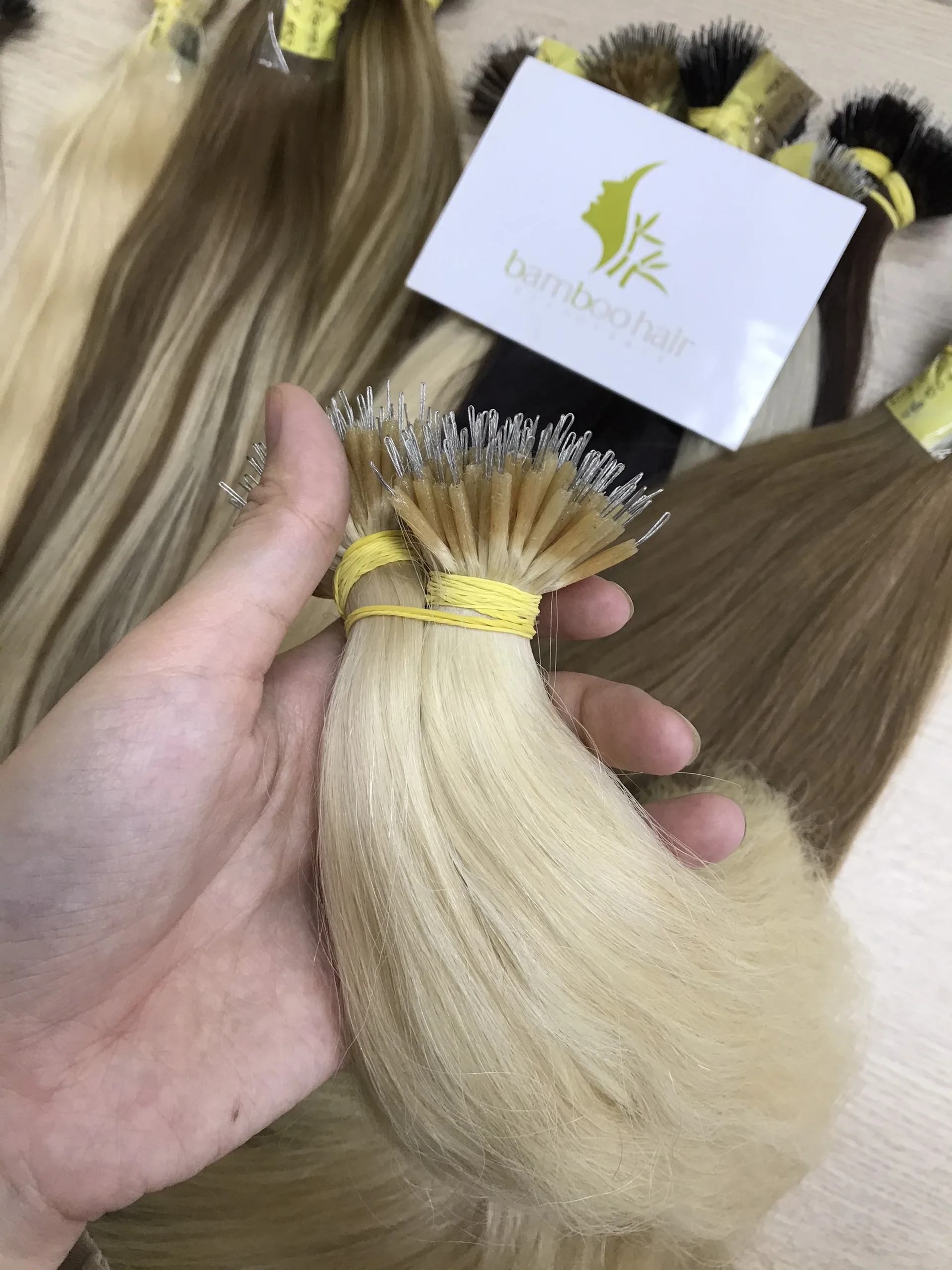 Bamboohair вьетнамские накладные волосы из 100% вьетнамских 12 а человеческие оптом натуральные для наращивания высокого качества шелковистые