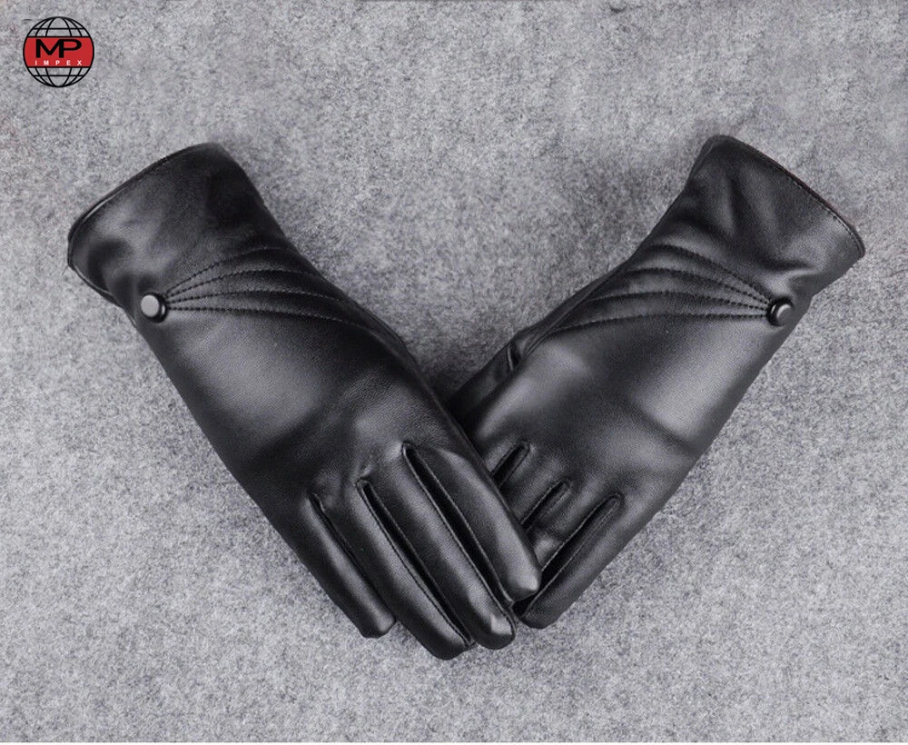 Модные мужские кожаные перчатки из козьей кожи для вождения