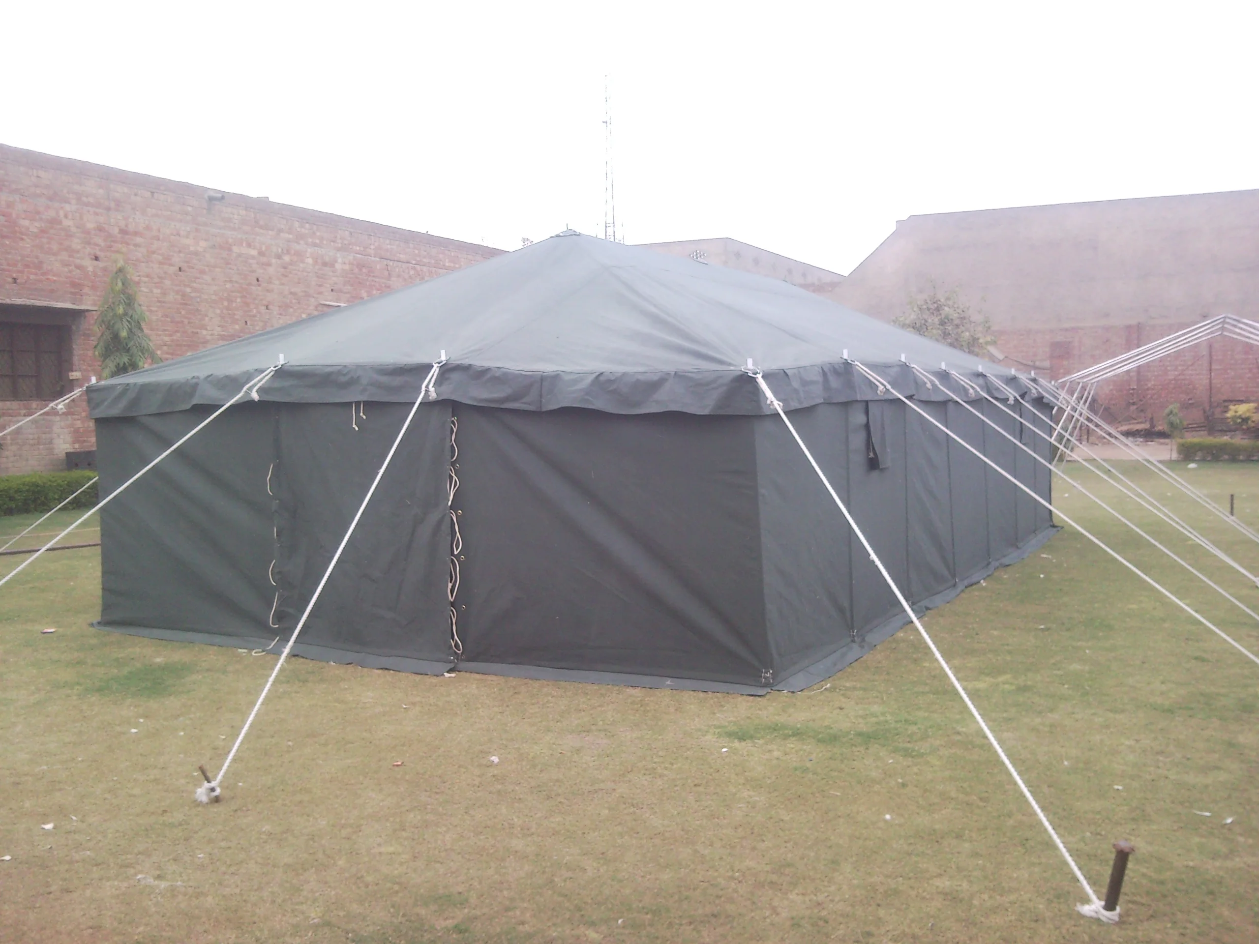 High Quality Framed Modular Tent Outdoor Camping Cotton Canvas Tent Waterproof  5x8m Large Relief Tent For Sale