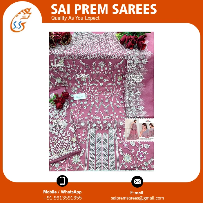 Белое этническое индийское платье до пола с длинным жакетом тяжелая работа вышивкой модная покупка по оптовой цене