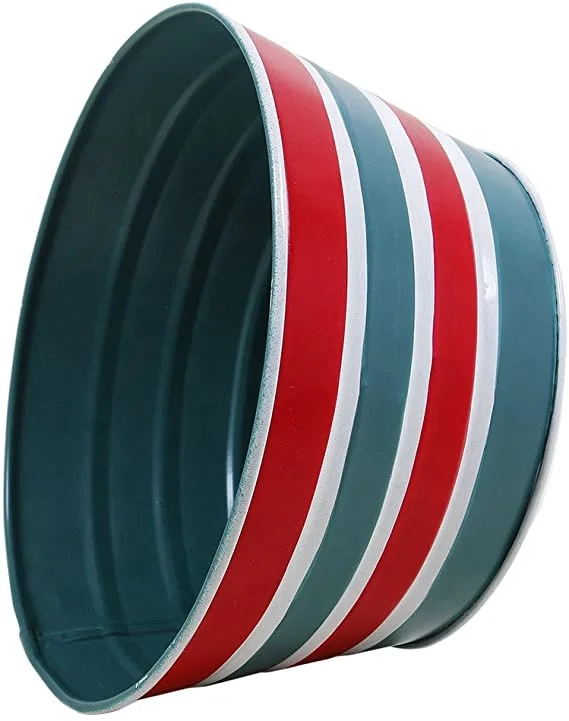 Customizable Modern Design Printed Metal Iron Planter or Metal Flower vase For Home And Garden Decoration