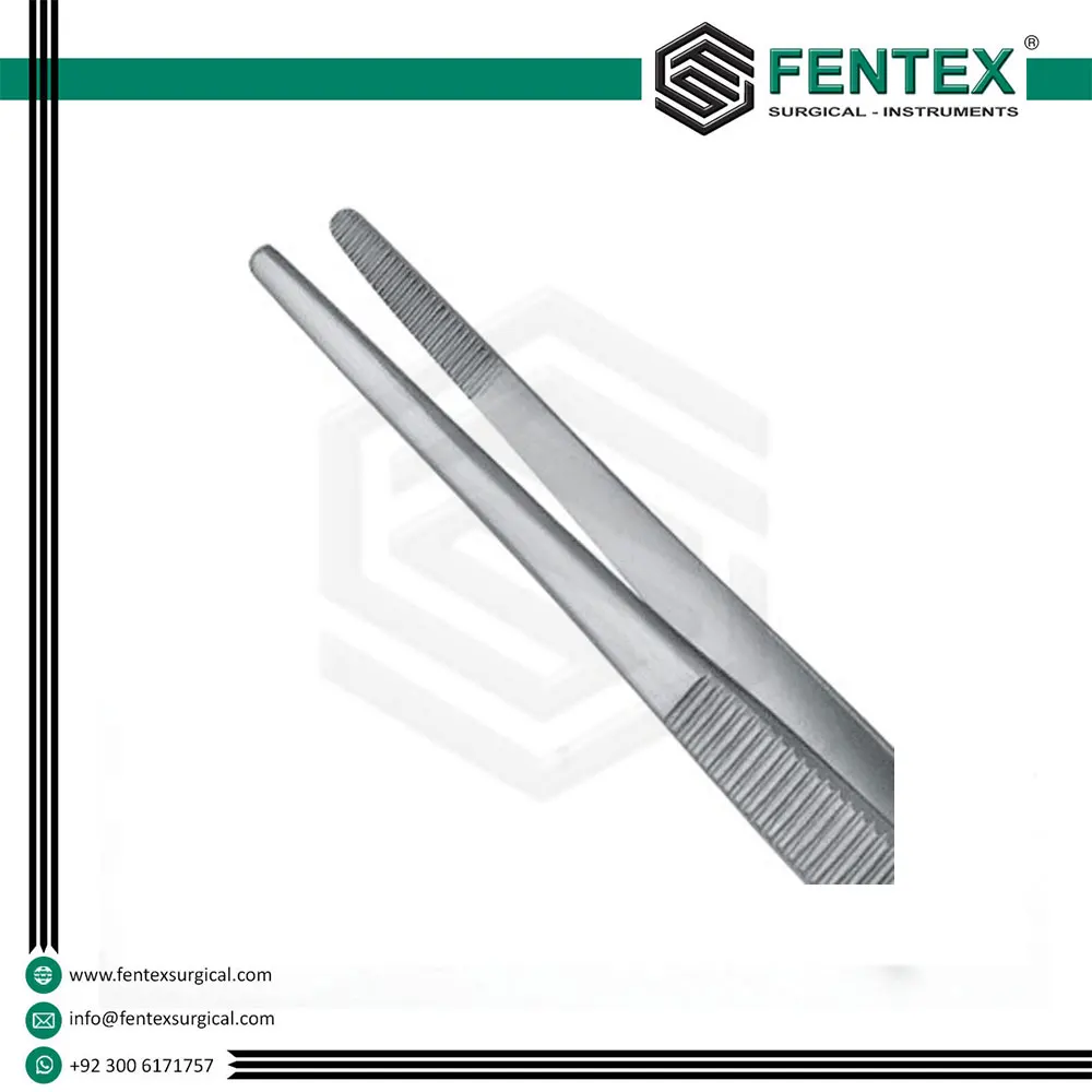 Stainless Steel Tissue Forceps 1x2 Teeth Dressing Forceps Tissue Forceps / Surgical Instruments