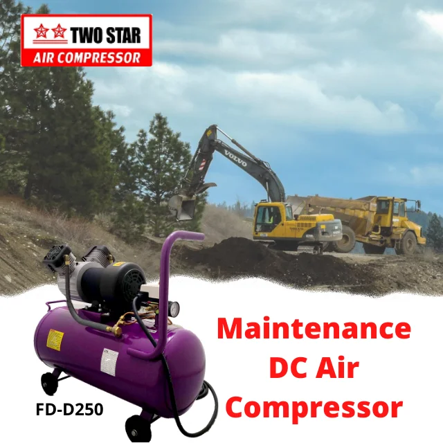 24V и он имеет высокую эффективность всепогодный Heavy Duty DC безмасляный двухпоршневыми обслуживание мини воздушный компрессор насос для контроля уровня сахара в крови с 50 литров