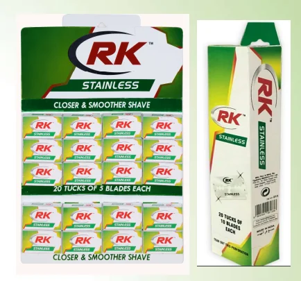  RK безопасная бритвенная лезвие с двойным краем из нержавеющей стали хромированный супер-Champ