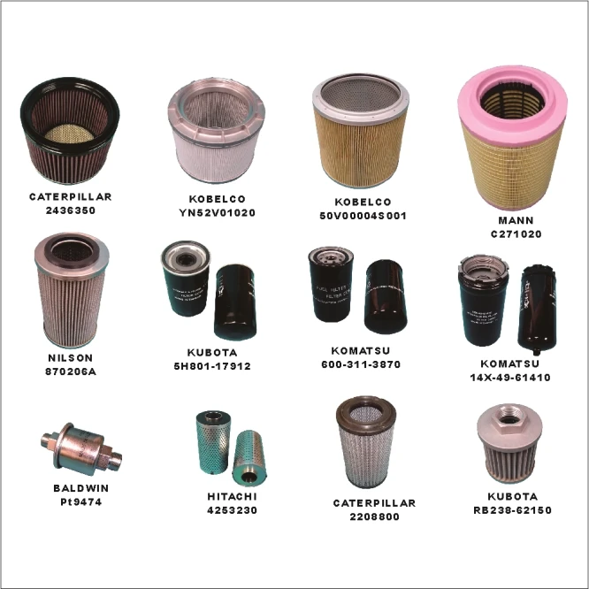 OIL FUEL HYDRAULIC AIR FILTER FOR TRUCK AUTO SPARE PARTS CAR