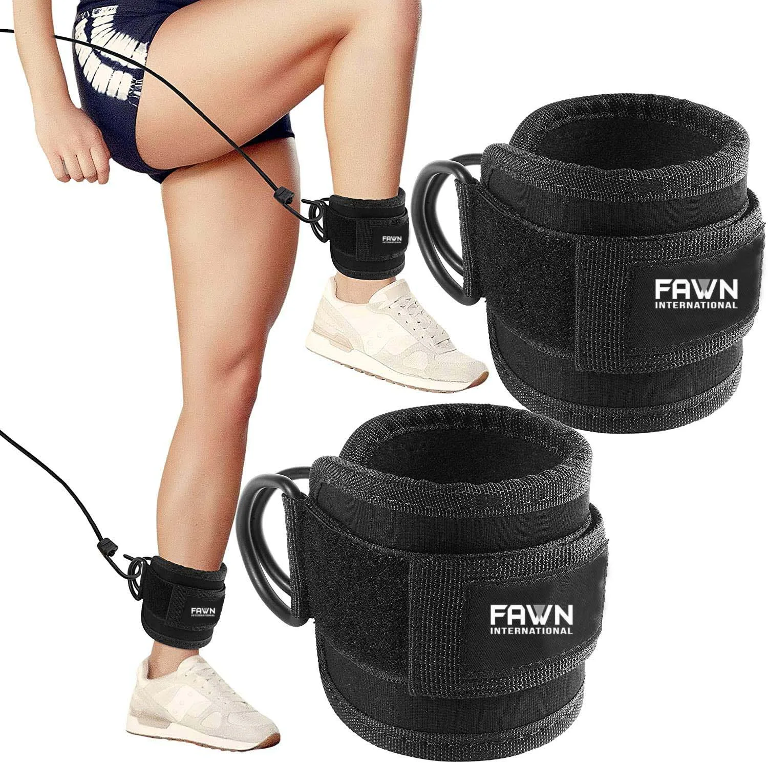 Ankle Straps for Cable Machines Glute Workouts Leg Weight Machines.