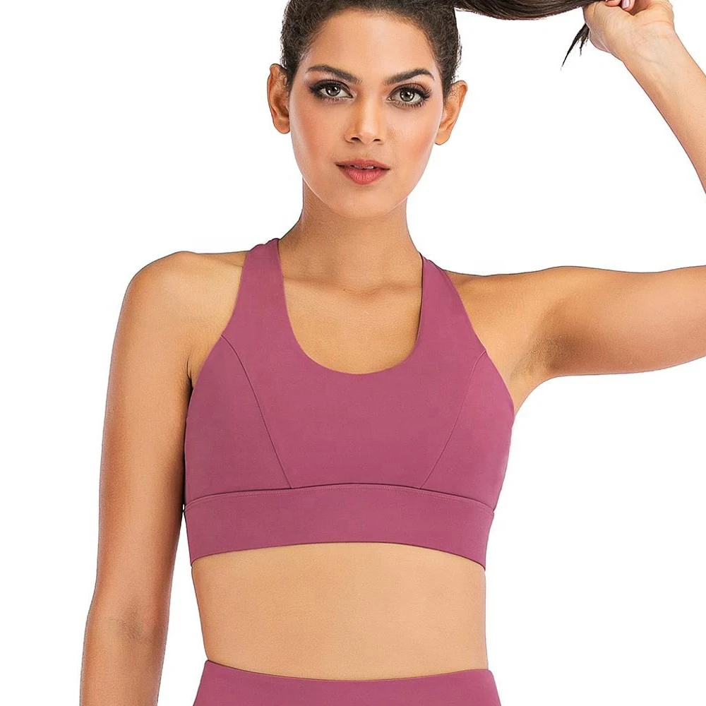 Women Seamless Sports Crop Top+ Booty Shorts Compression Yoga Short Set Bra & Short OEM Gym Fitness Running Solid Pattern