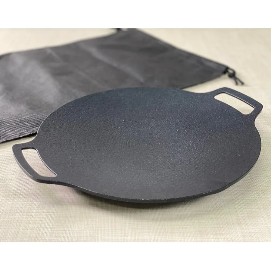 Camping Cooking Aluminum Non Stick Withford Xylan Inoble Coating Korean BBQ Griddle Pan 25CM 29CM 33CM Made in Korea