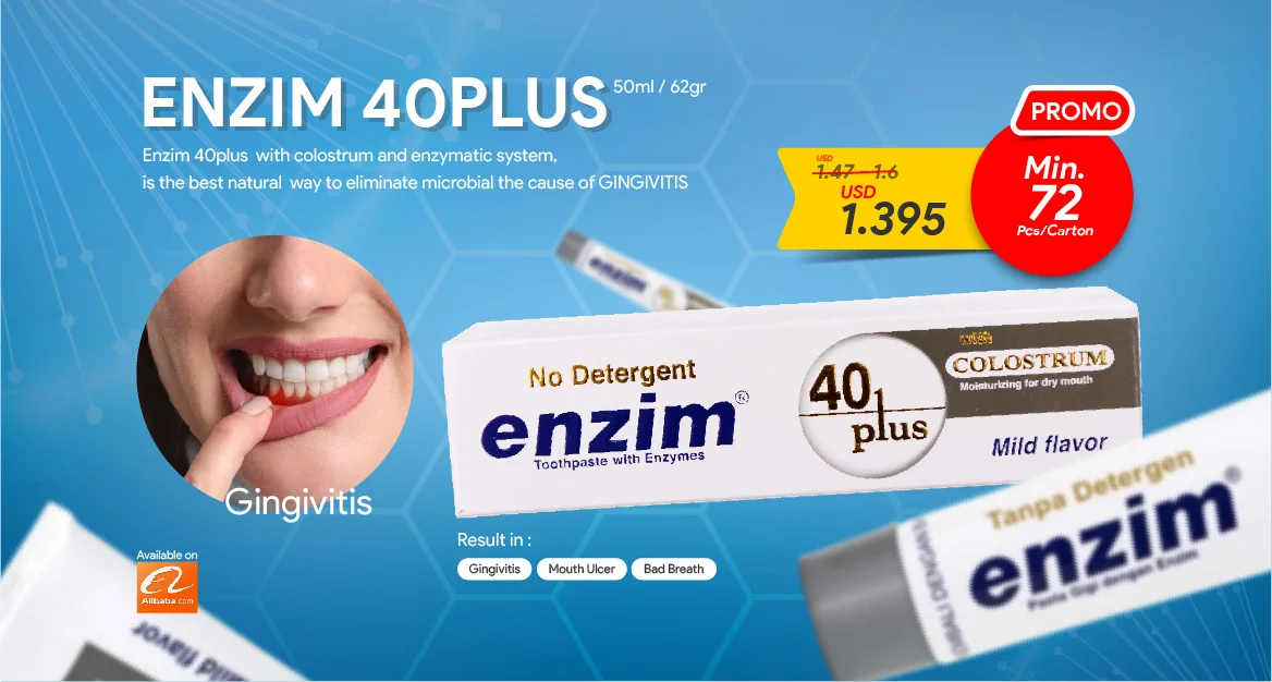 Зубная паста 40 Plus с энзимами для ухода за полостью рта немоющая зубная предотвращения стоматологических и ротовых заболеваний лучшее качество