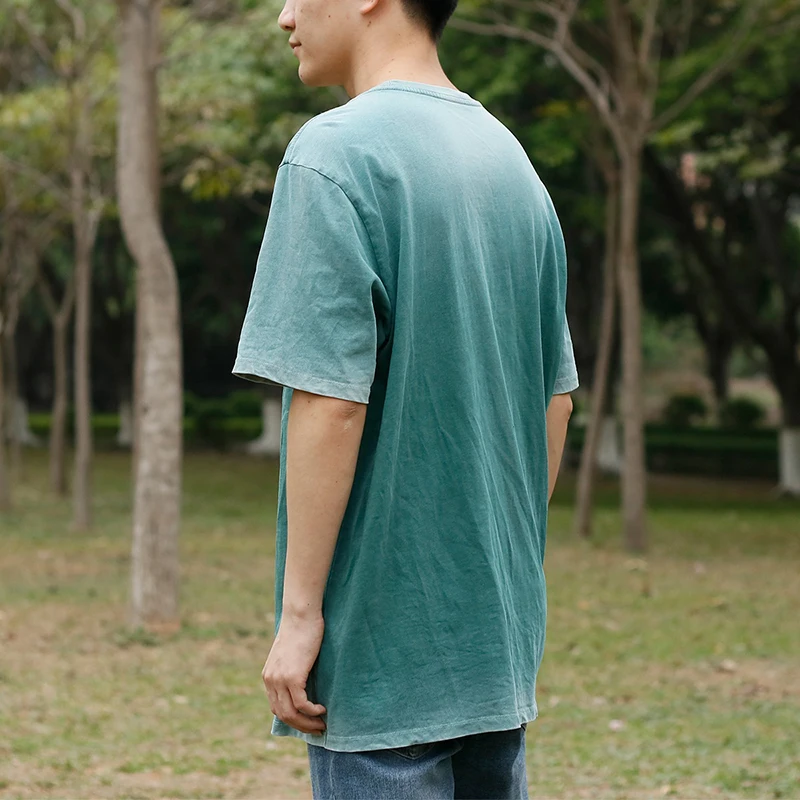 Men Streetwear Gym Tie Dye Bulk 100% Cotton Acid wash Oversize Short-Sleeved Blank Custom Kids T-shirts