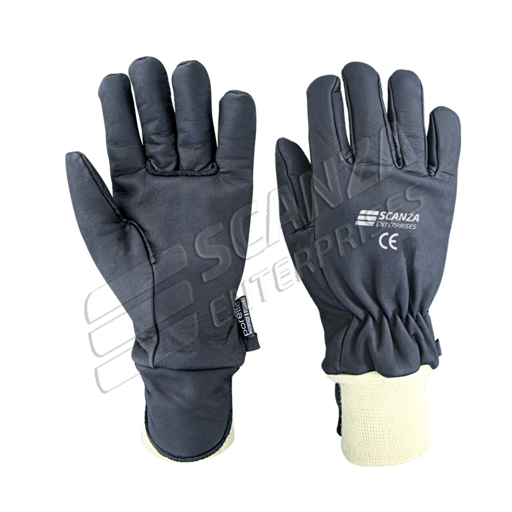 Fire Fighting Gloves Flame Retardant Lining Fabric Anti Temperature Rescue Fire Proof Gloves Sewn Heat Resistant Protection