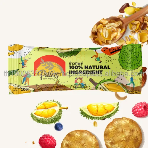 Best Product Rice Porridge Grain Snacks Durian Flavor 100% Natural Ingredient  Multi Vitamin Healthy Food Yummy Taste