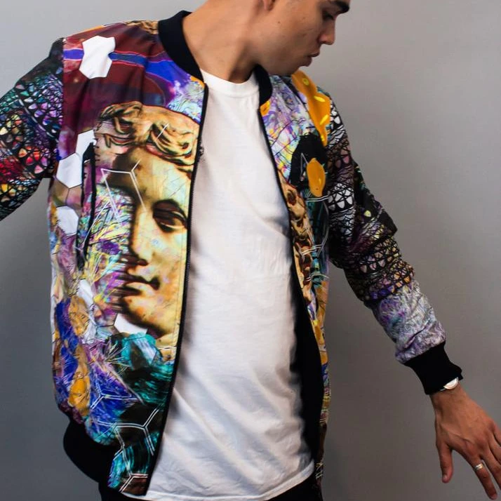
Wholesale Jackets Wholesale Floral Printed Sublimation Jacket 