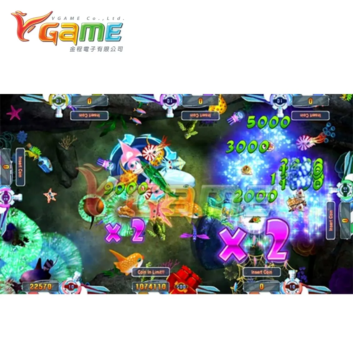 Игровой декодер VGAME Fish для игровой машины с монетами