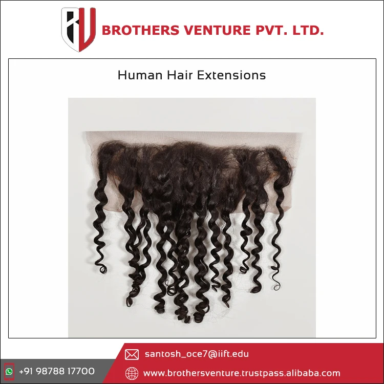 Wide Range of Good Quality 100% Raw Unprocessed Virgin Tangle Free Human Hair Extension- Closure at Best Price