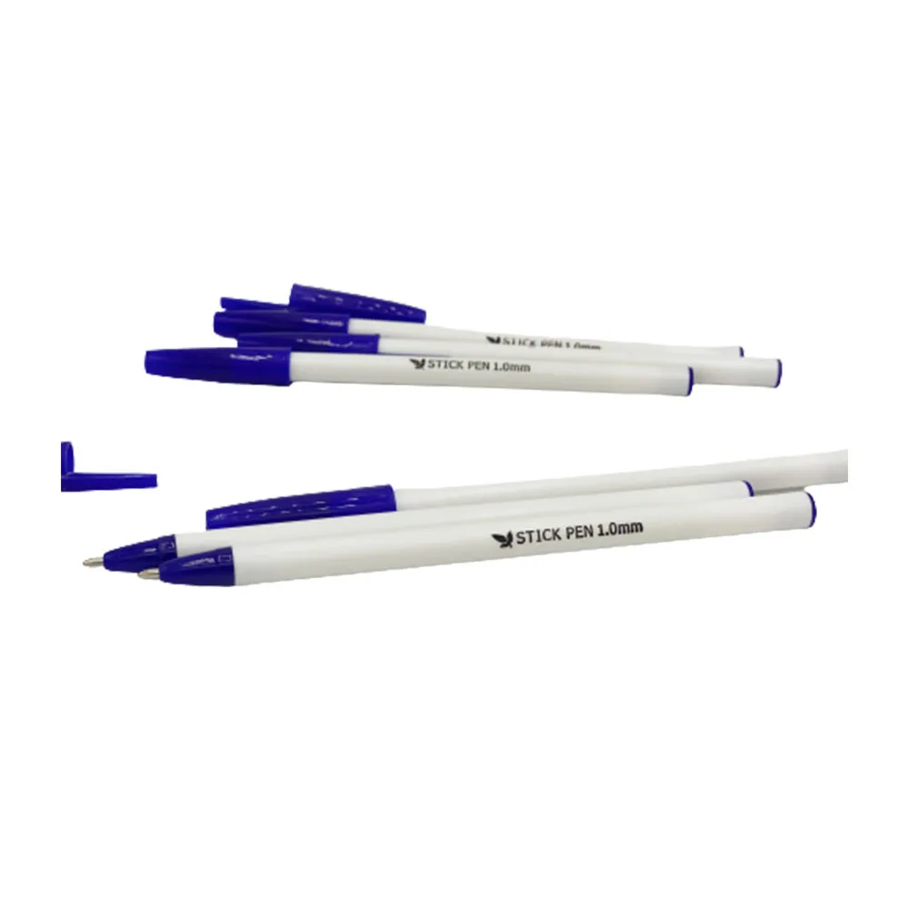 
Three Leaf Stickpens Pack of 2 Blue Poly Pack Wholesale Ballpoint Premium Quality Ballpens 