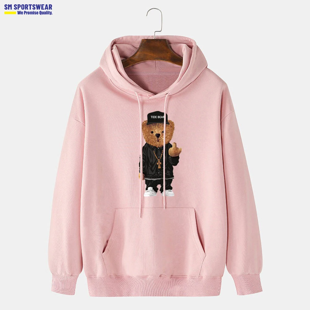 Мужские толстовки и свитшоты большого размера на заказ 400 г/м2 100% хлопок флисовый пуловер с вашим логотипом