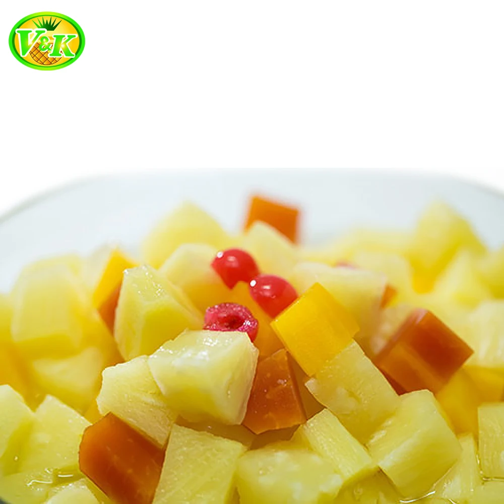 Top Grade Canned Tropical Fruit Cocktail in Syrup with Various Size - Canned Fruit Export from Thailand