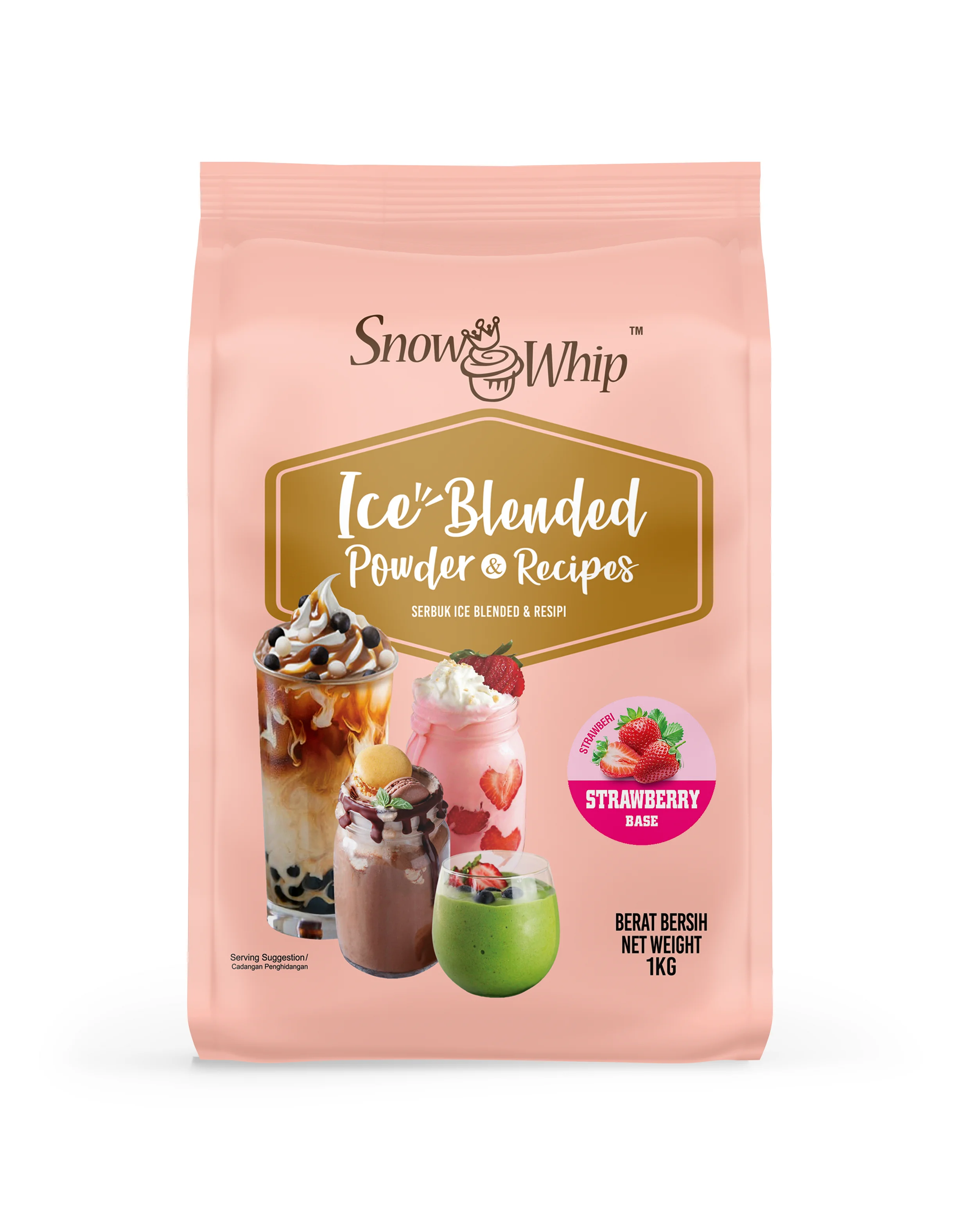 
Ice Blended Powder/ Frape Frappuccino Powder/ Milk Shake Powder (Strawberry Flavour) 
