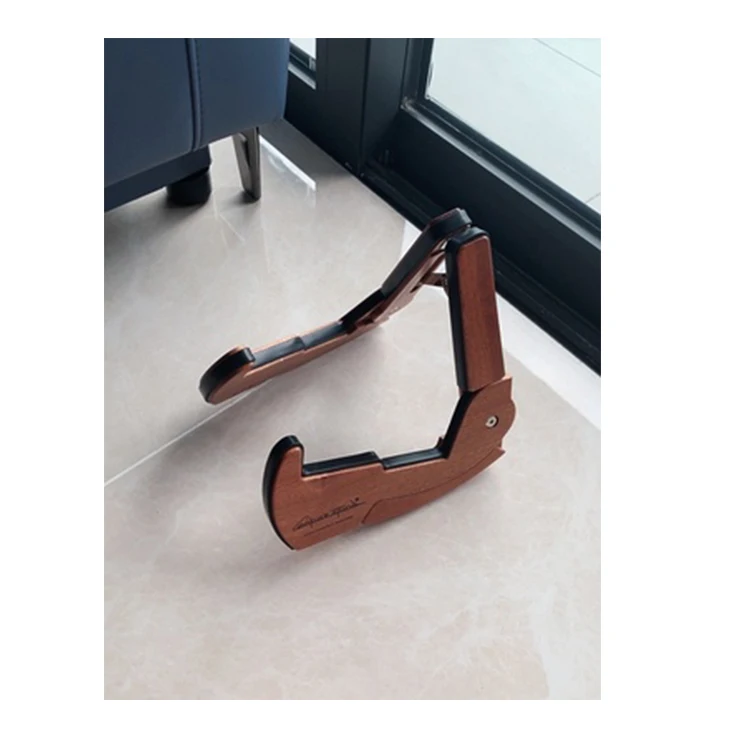 Upright Portable Ukulele Violin Holder Wooden Guitar Stand For Home Use