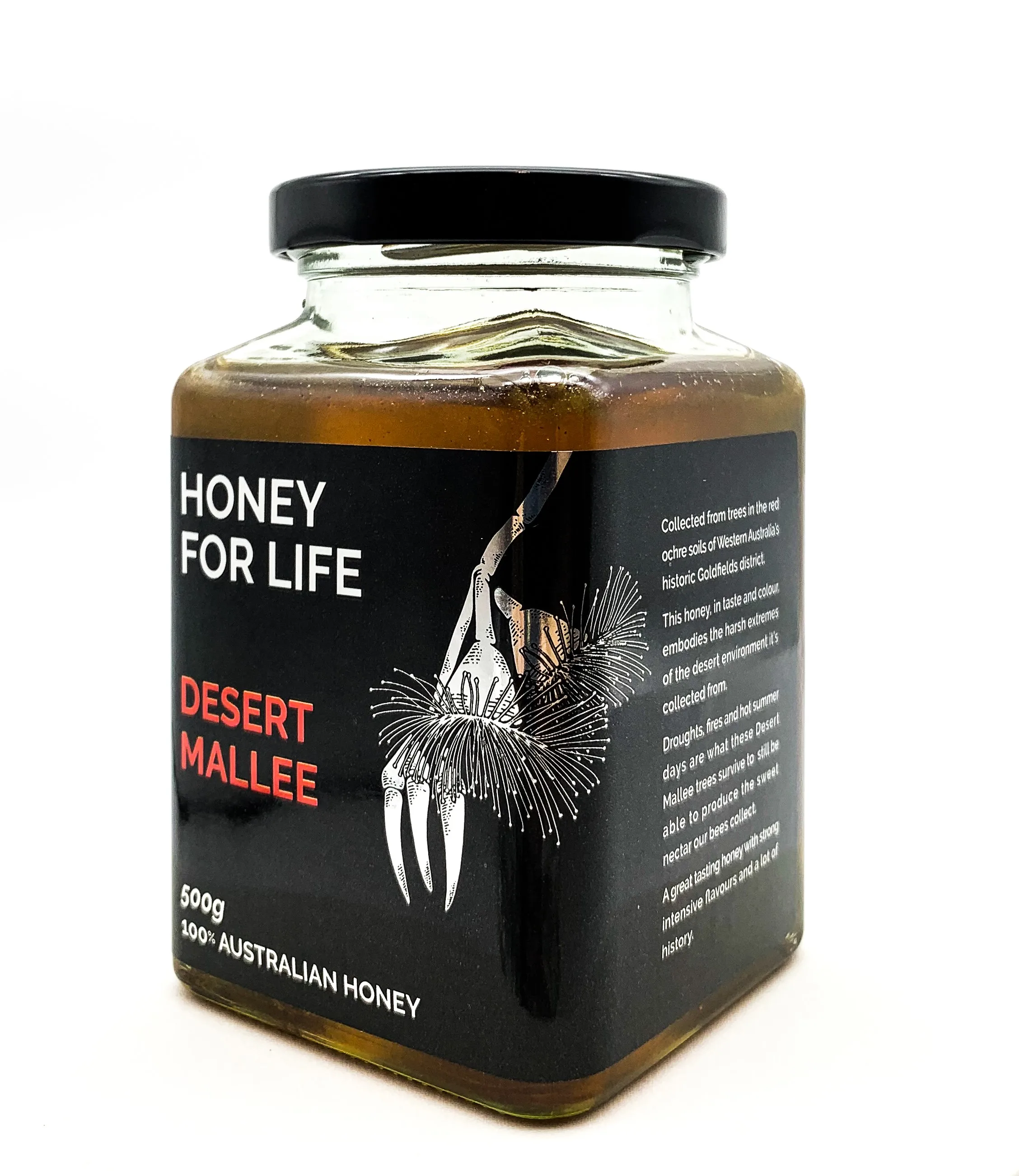 500 г TA20 + Премиум Desert Mallee 83% Brix чистый сырой натуральный мед в каменной банке Упаковка из Австралии