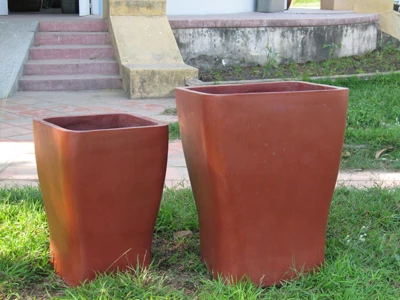 Wholesale GRC Square Shape Concrete Planter Set of 2 Outdoor Garden Pots & Planters Best Price on Kit Contact Us!