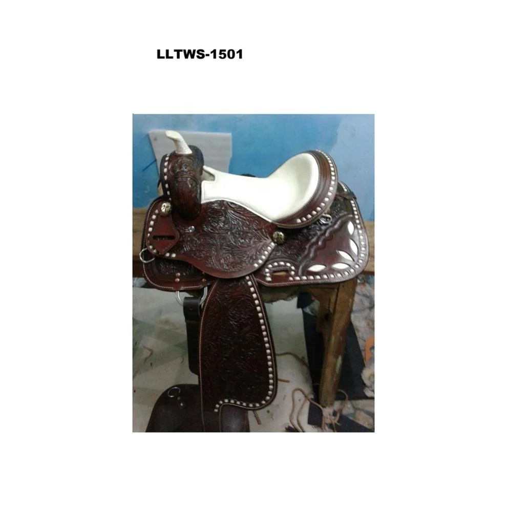 Lightweight Premium Leather Western Horse Barrel Saddle Suppliers