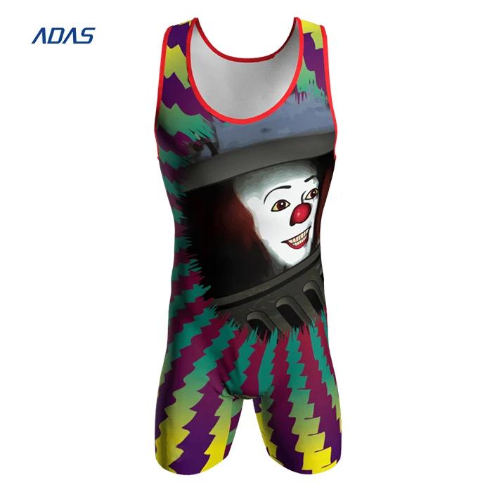 Silky Smooth Stretch Material Wrestling Men Singlet Professional Athletic Wrestling Singlet Sublimated Designs Wrestling Singlet