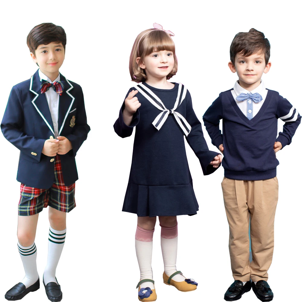 
Factory Supply OEM Custom Primary Children High Kids Kindergarten School Uniforms 