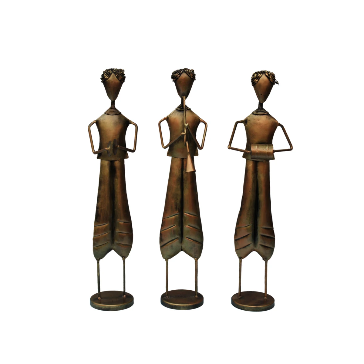 
3 muscian doll Set Newest Amazon Hot Selling Custom Decorative Metal Luxury Party Office Home Table decoration 