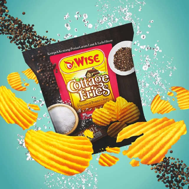 Wholesale Hot Selling Natural Potato Crisps Sea Salt and Peppercorn Chip Snack Chip Daily Snacks