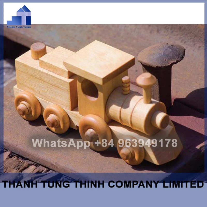 Unfinished wooden Tractor toy Made Of Wood for Wholesale WhatsApp: +84 961005832
