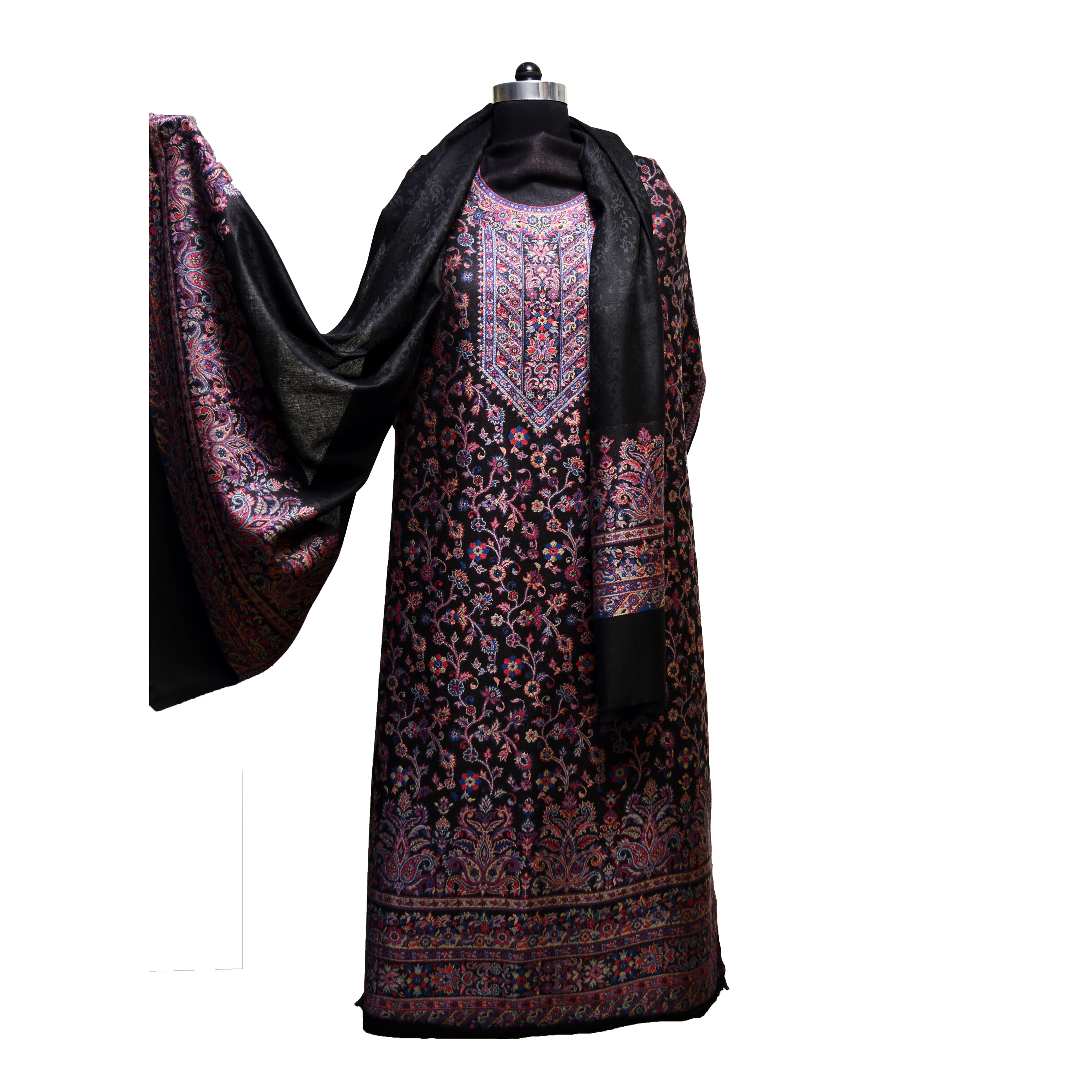 Jamavar Woven Indian women suit shawl set stoles kurtis for women in india pakistani dress lehenga choli