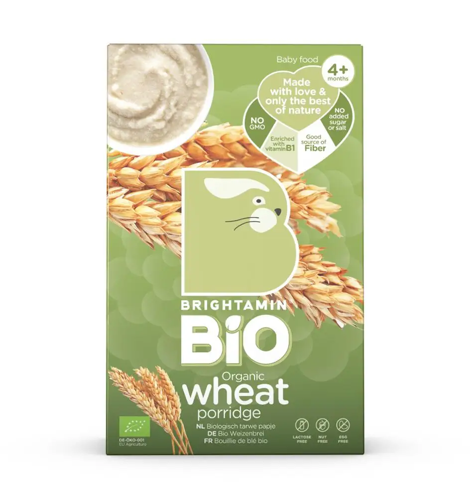 
Brightamin Bio Organic Wheat Porridge (ready to mix with water or milk) 