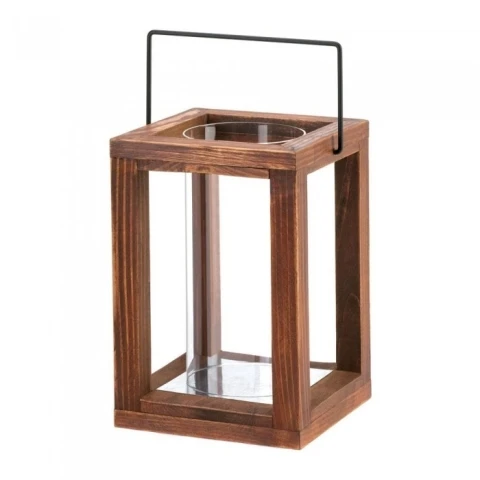 Elegant wholesale personalized unique classic wood lantern  stylish fancy vintage with glass for wedding decoration
