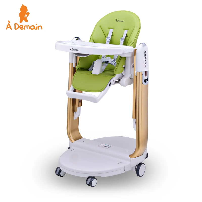 
US Standard Versatile Aluminum Baby High Chair Swing With 5 Point Seat Belts 