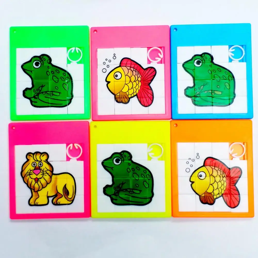 sliding slidier puzzle toy kid party favor play game gift 312 329 E1778WC novelty birthday prize carnival Pinata bag fille