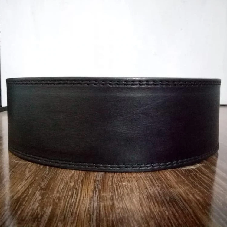 PREMIUM LEATHER POWER LIFTING / WEIGHT LIFTING LEVER BELT 10MM AND 13MM WITH STAIN LESS STEEL LEVER