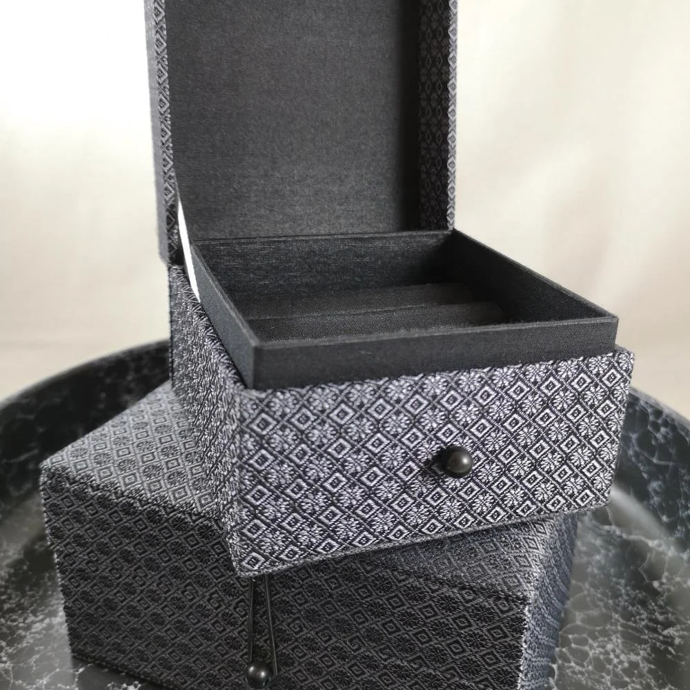 Monogram Embroidered Silk Jewelry Box