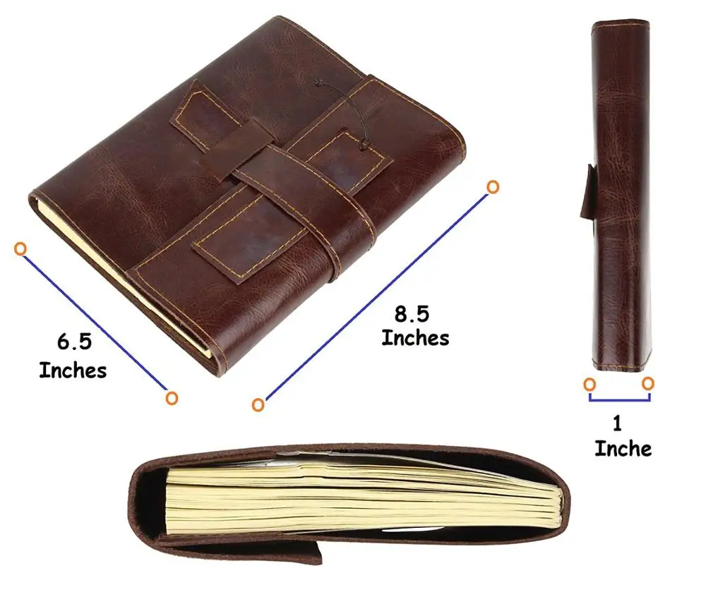 Refillable genuine vintage Leather Journal notebooks diaries with vintage hand made cotton paper or lined paper travel journals