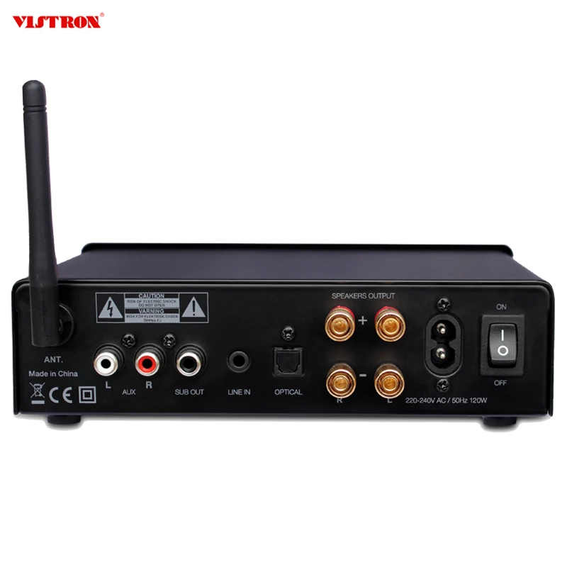 50W*2 2-Ch Mini Audio Class D Digital Amplifier with Subwoofer Output HiFi Quality Stereo Home Power Amplifier