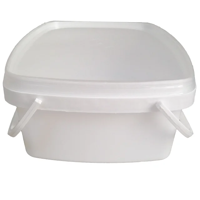 DKK1750 Rectangular 1750ml Tamper Evident PP IML Bucket & PP IML Lid for Food Yogurt Ice Cream Butter Chocolate Halva Packaging