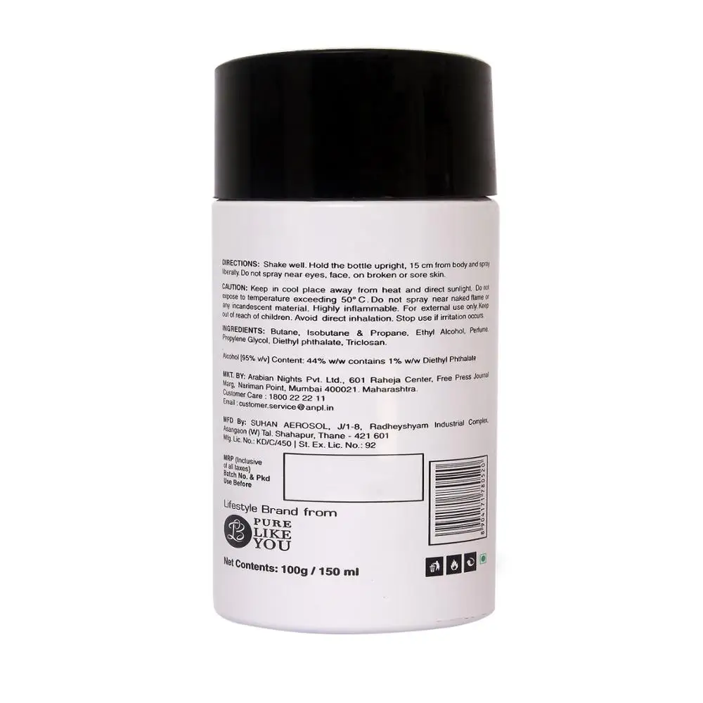 
HOTT WHITE AMBER Deodorant for Men High Quality Best Body Spray For Men- 150ml 