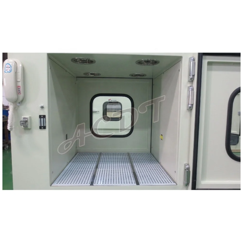 Class 100 clean room  pass box with air shower