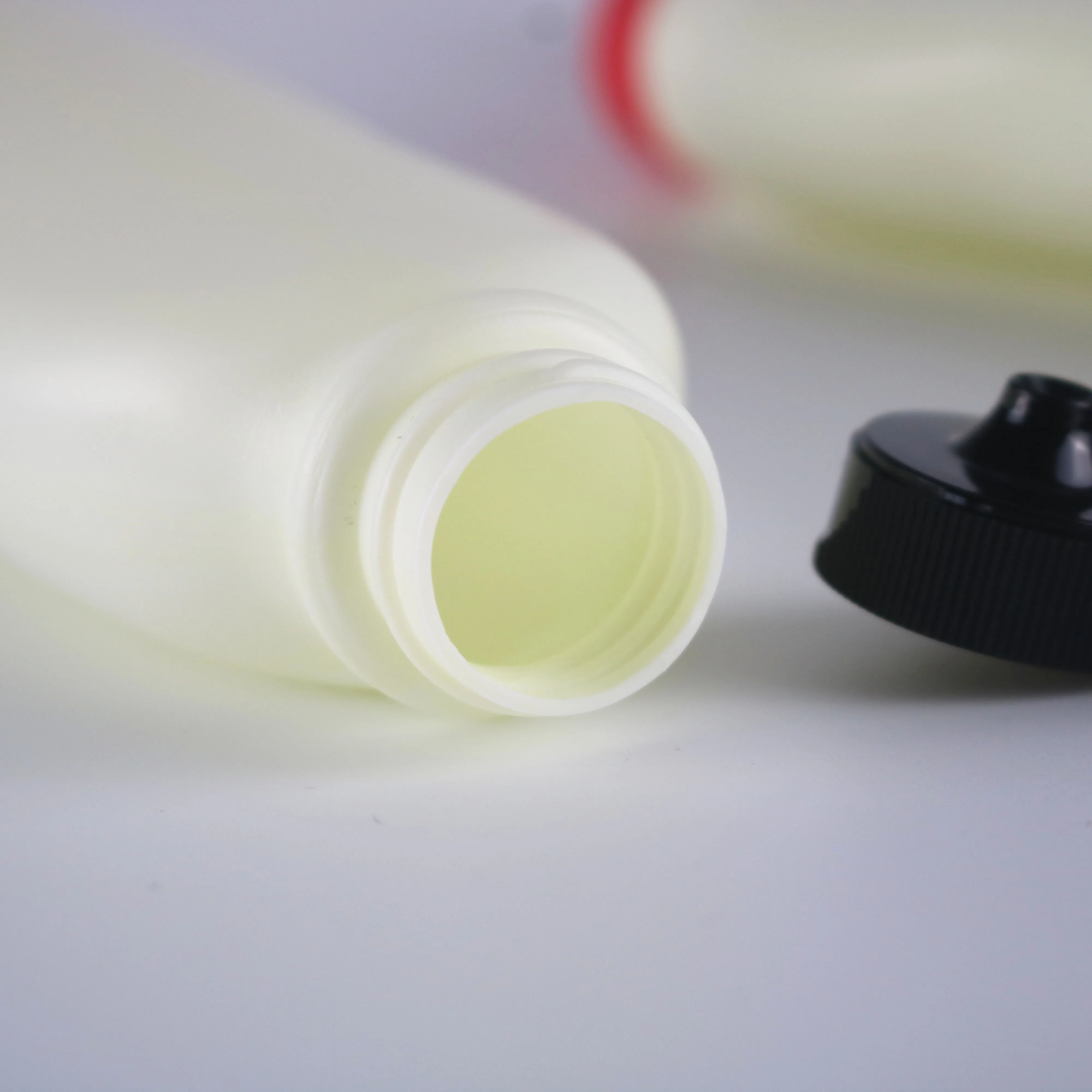 Sauce Bottle Wholesale 330ml HDPE Plastic Screen Printing Cooking Oil Milk Easy Open End White Available or Custom ISO 9001, CE